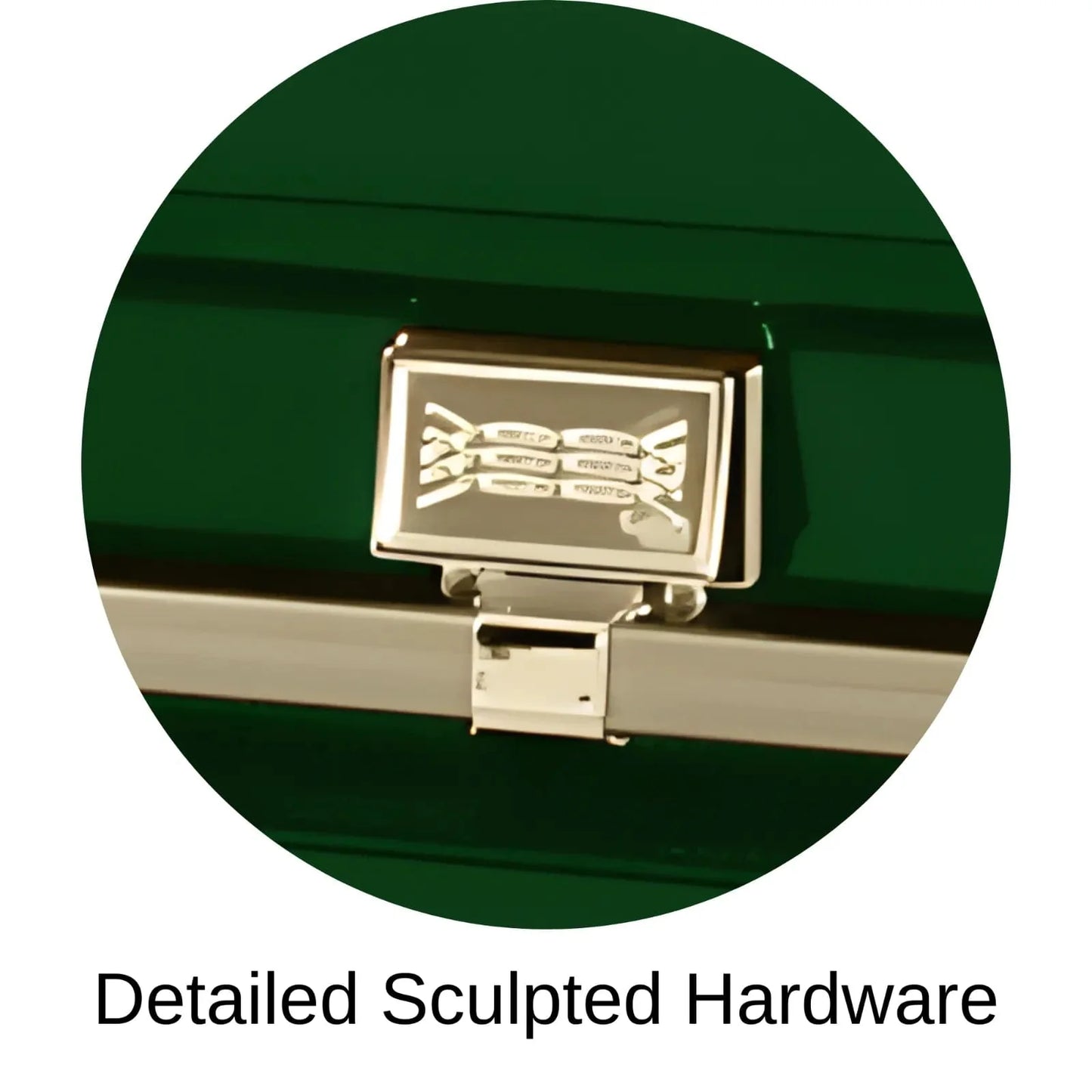 Detailed Sculpted Hardware Of Titan Atlas XL Series Casket 
