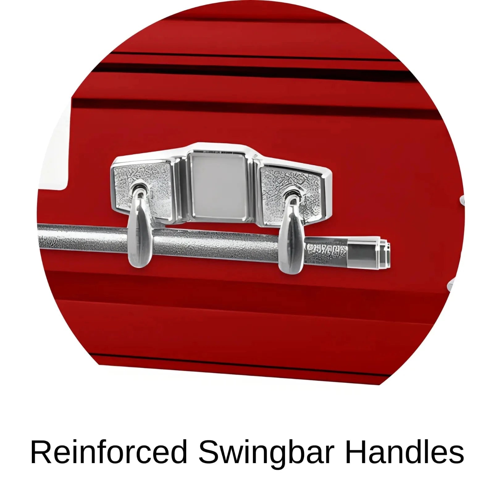 Reinforced Swingbar handles of Titan Casket Satin Series Casket