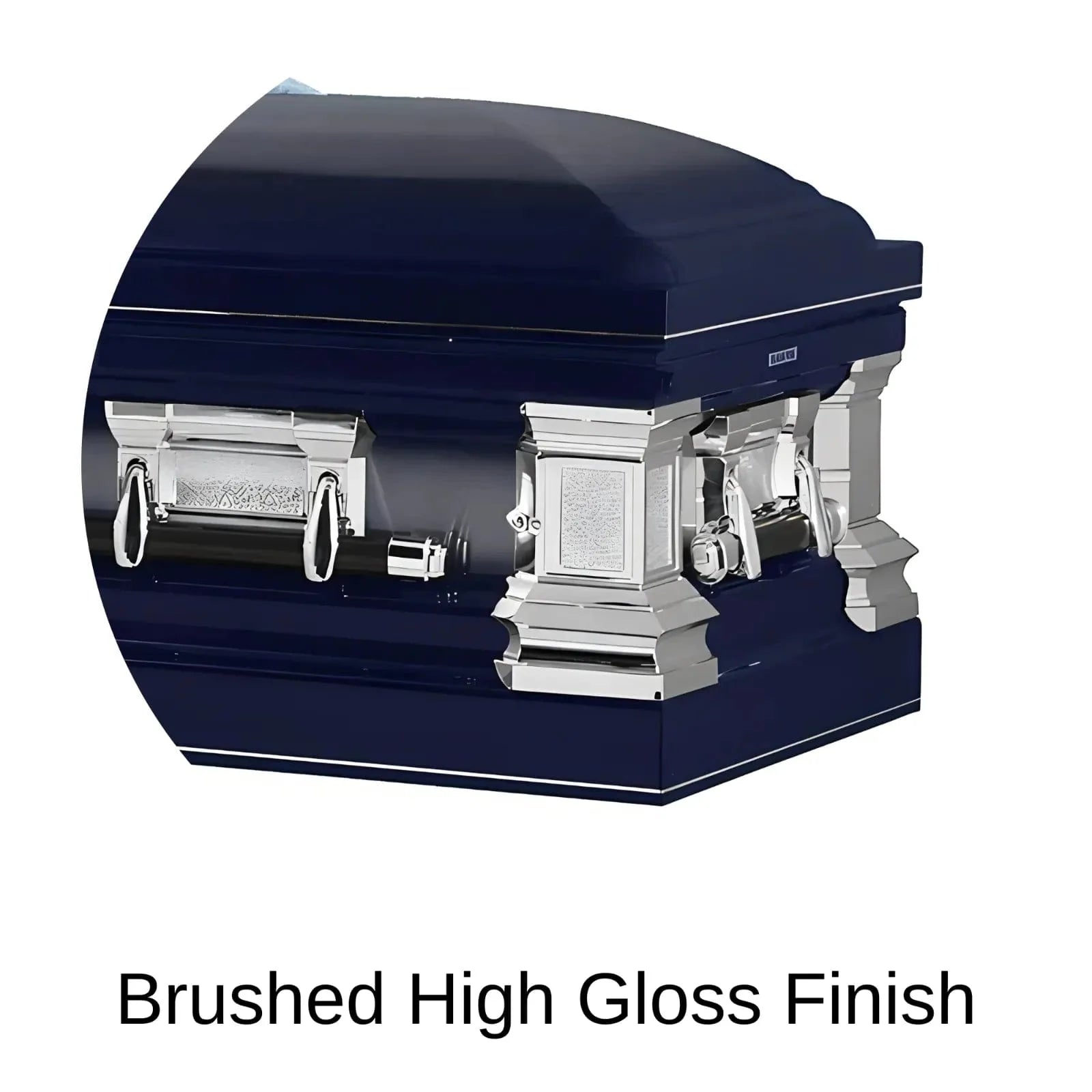 Brushed High Gloss Finish of Titan Casket Era Series Casket