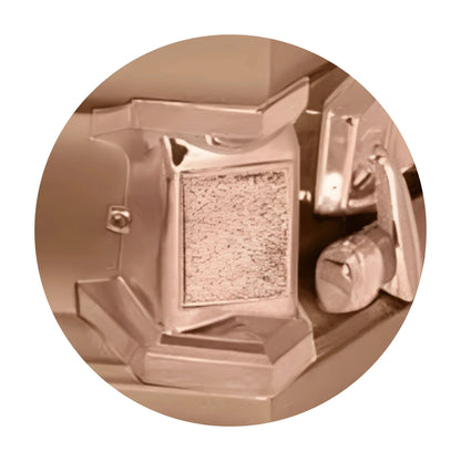 Jupiter XL | Copper Steel Oversize Casket with Rosetan Interior | 28", 29", 33", 36"