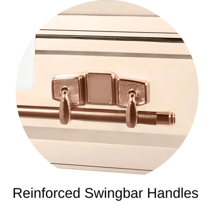 Reinforced Swingbar handles of Titan Casket Satin Series Casket