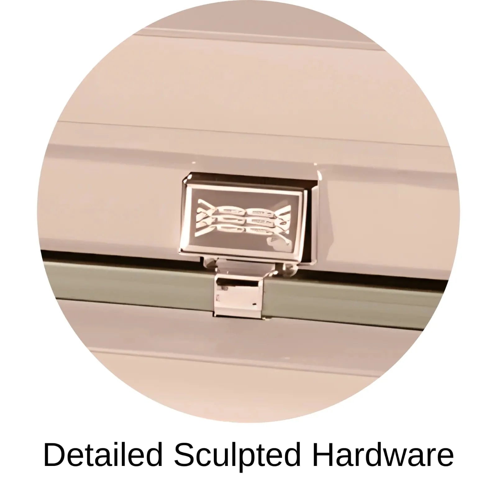 Detailed Sculpted Hardware Of Titan Atlas XL Series Casket 