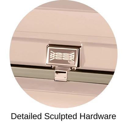 Detailed Sculpted Hardware Of Titan Atlas XL Series Casket 