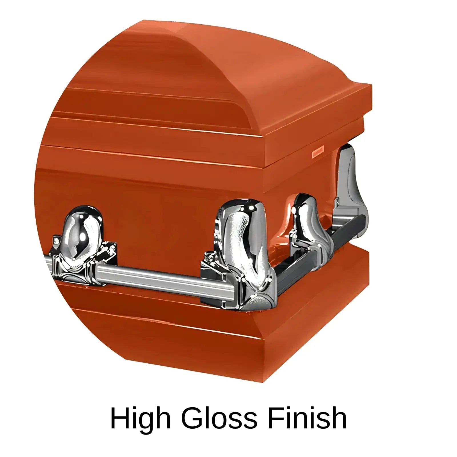 High Gloss Finish Of Titan Orion Series Casket