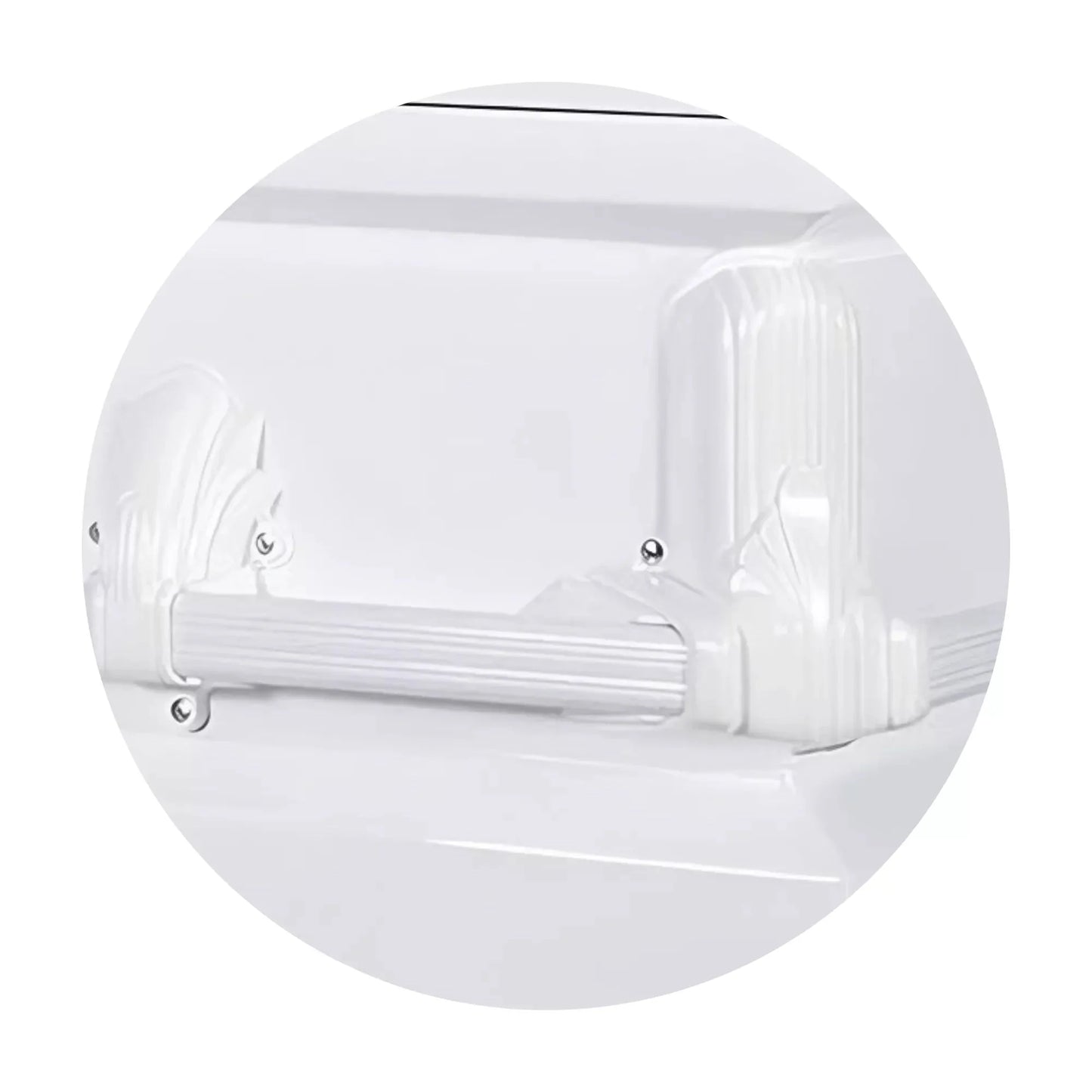 Andover Series | White Steel Casket with White Interior and White Hardware
