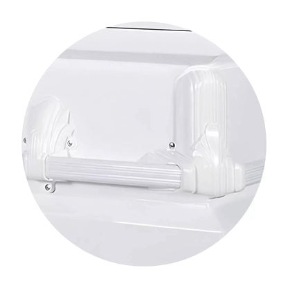 Andover Series | White Steel Casket with White Interior and White Hardware