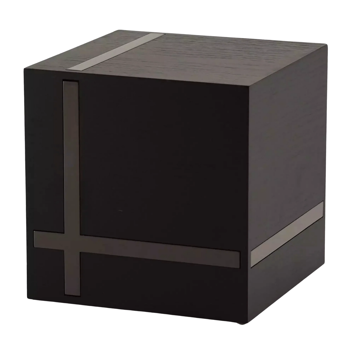 Bristol Ebony and Gloss Gray Large Adult Urn