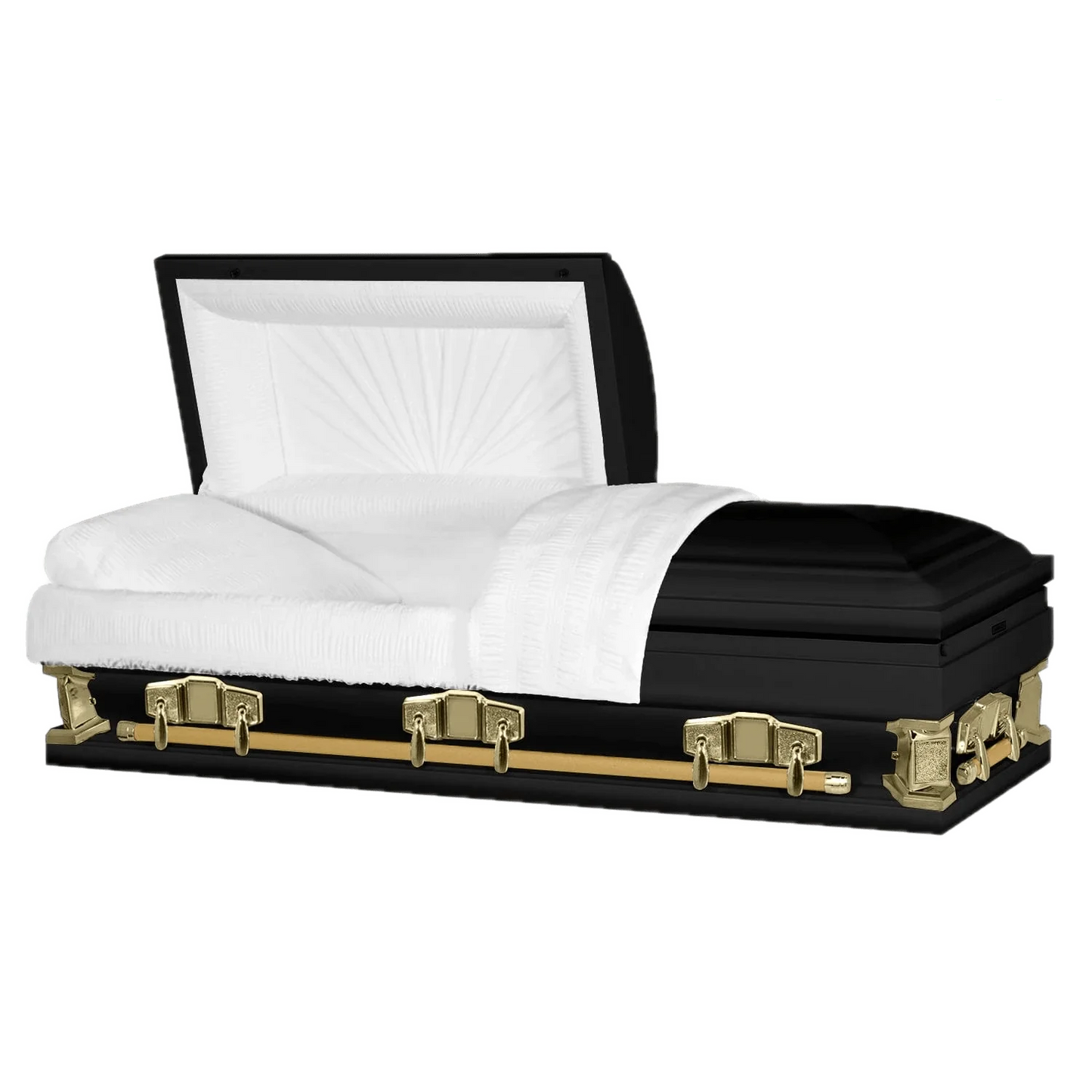 Jupiter XL | Black and Gold Steel Oversize Casket