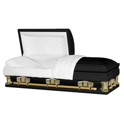 Jupiter XL | Black and Gold Steel Oversize Casket