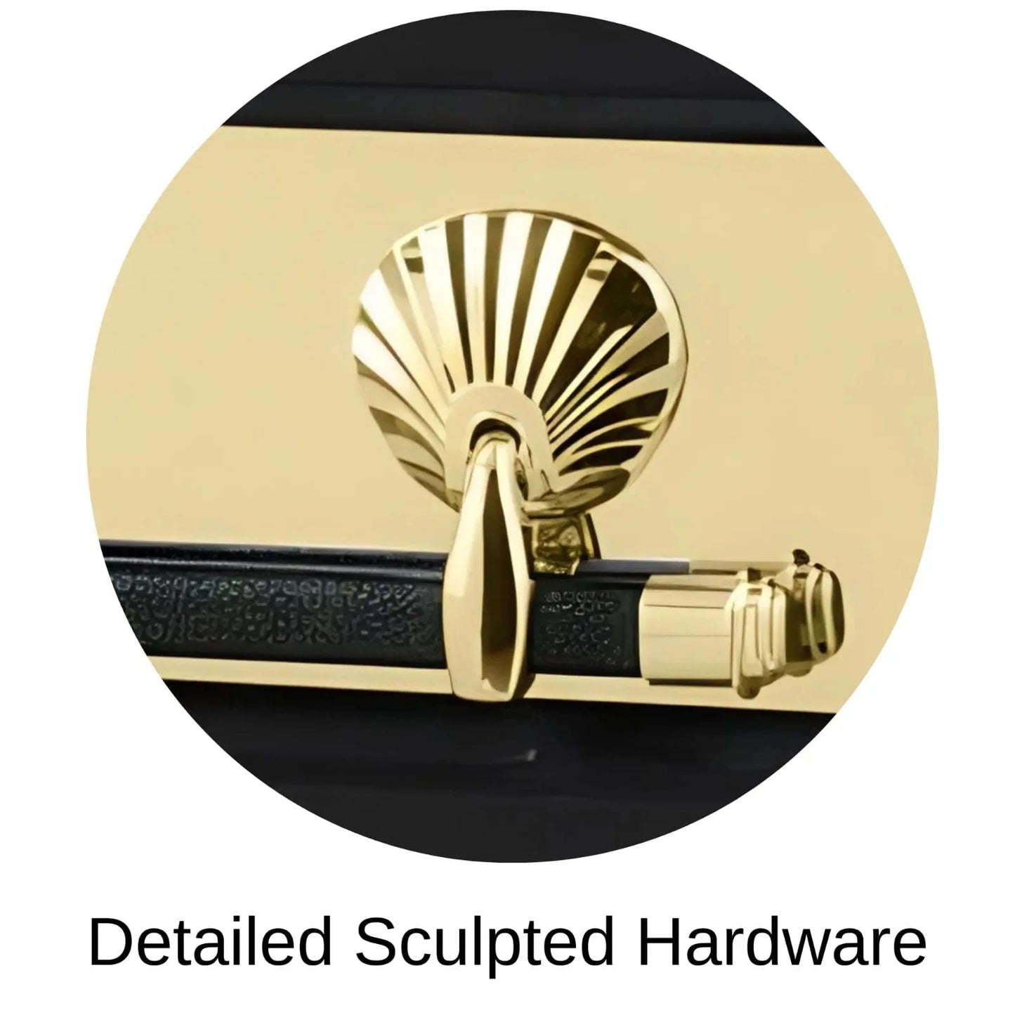 Detailed Sculpted Hardware Of Titan Reflection Series Casket 
