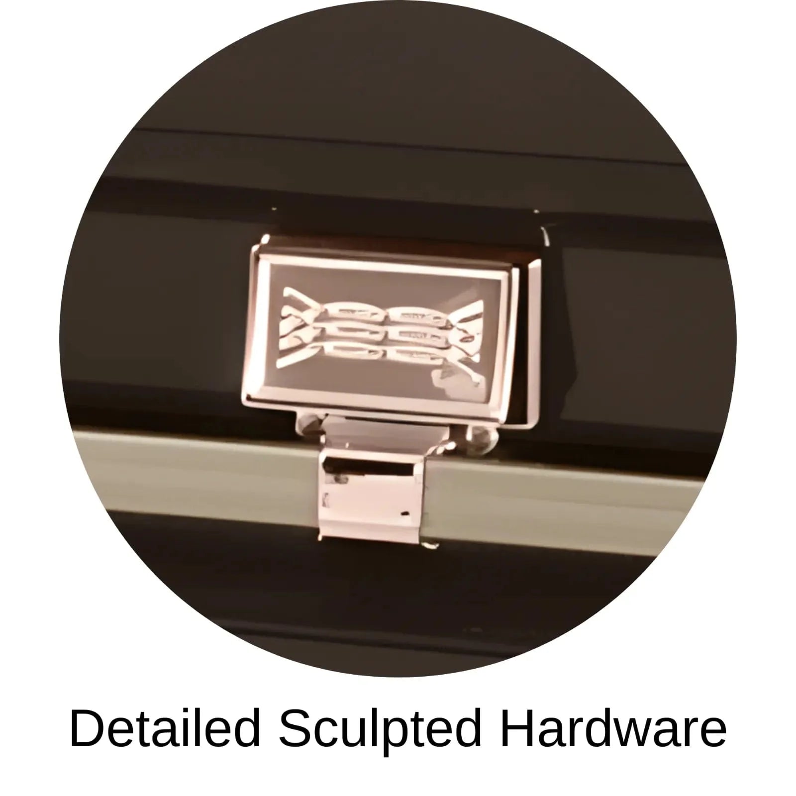 Detailed Sculpted Hardware Of Titan Atlas XL Series Casket 