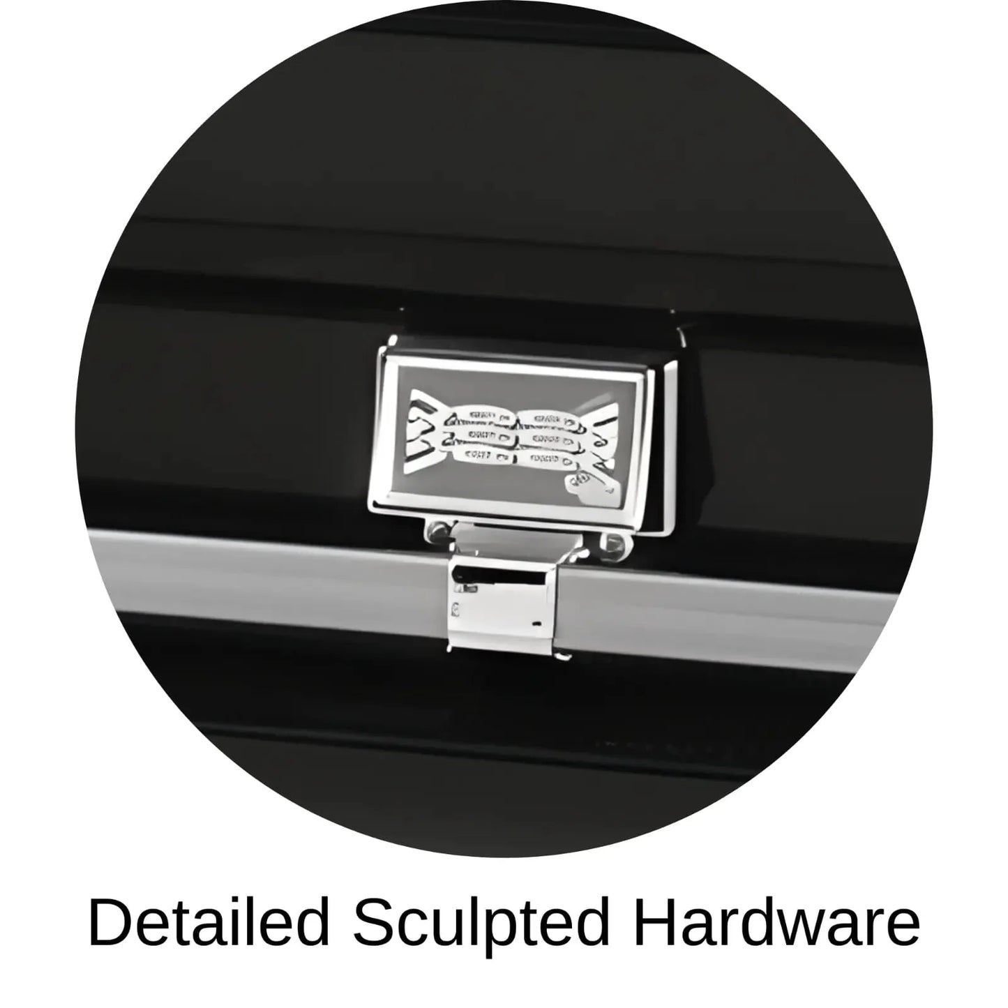 Detailed Sculpted Hardware Of Titan Atlas XL Series Casket 