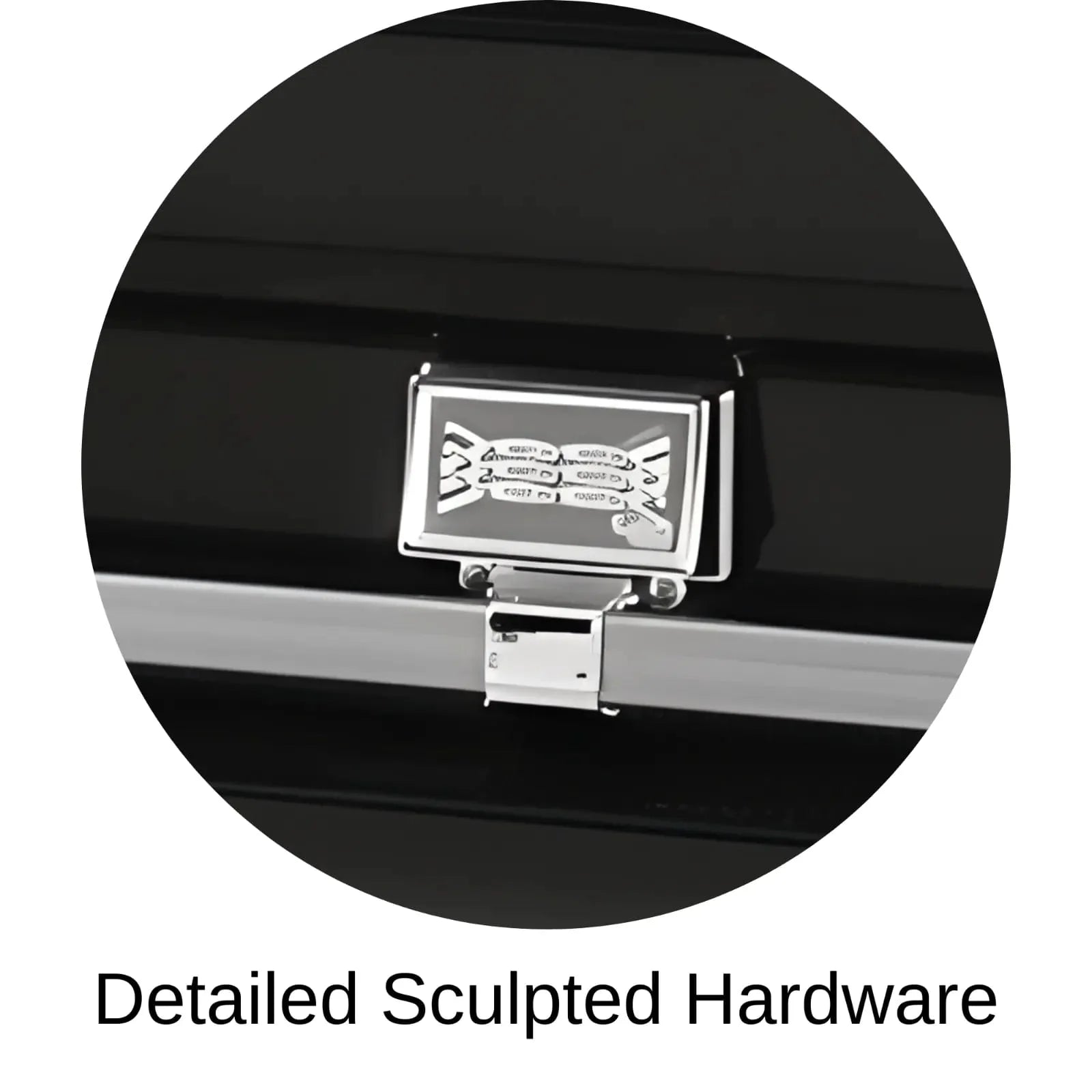 Detailed Sculpted Hardware Of Titan Atlas XL Series Casket 