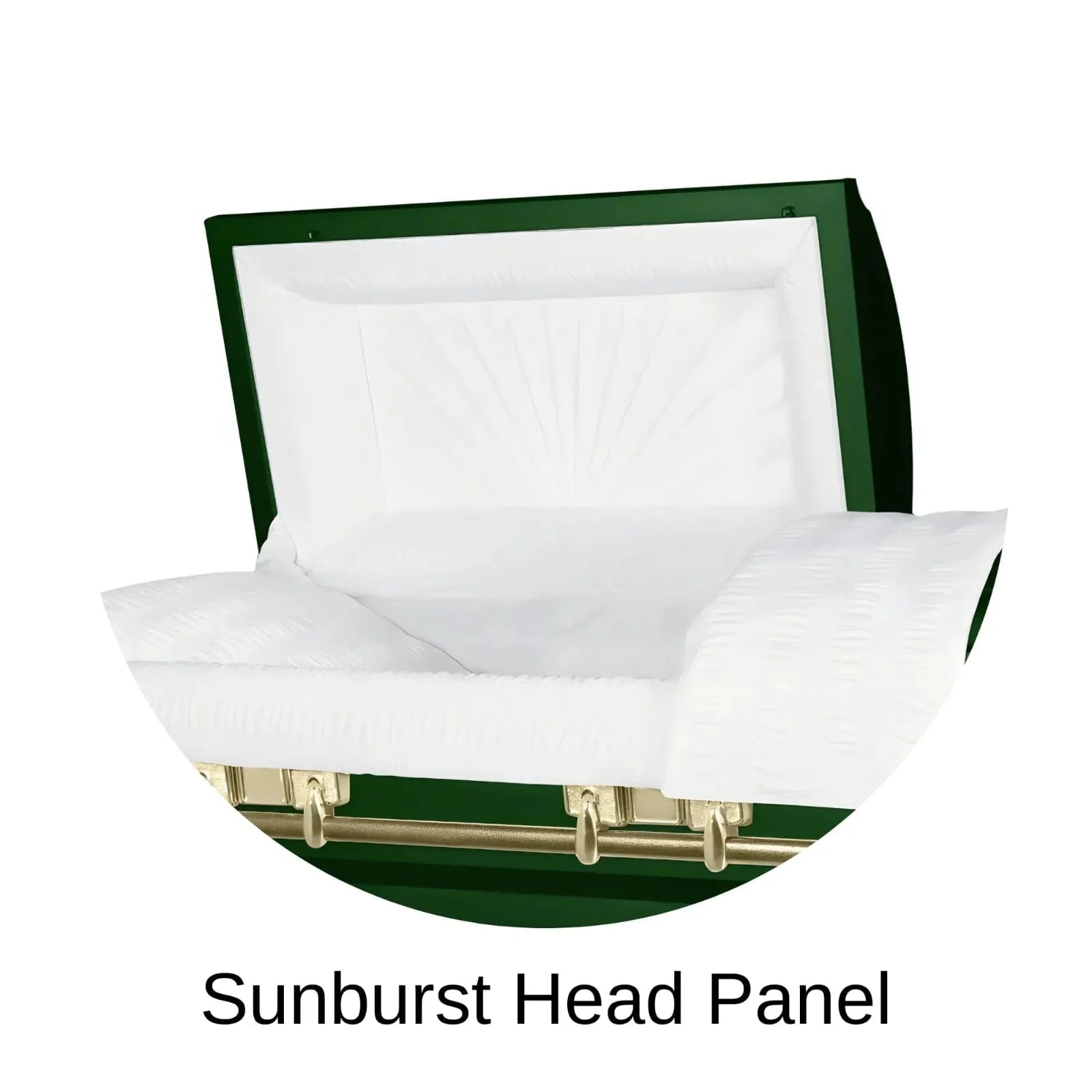 Sunburst Head Panel Of Titan Atlas XL Series Casket 