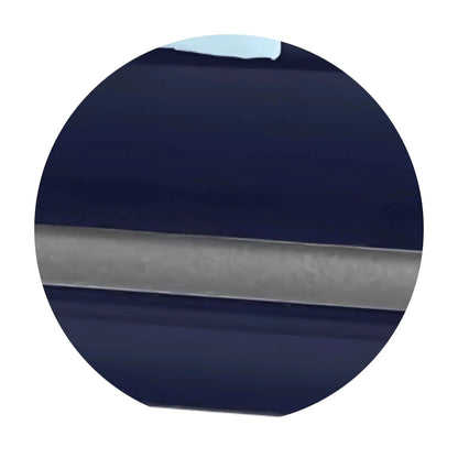 Everest Extra Long 7'2" | Dark Blue Steel Oversize Casket with Light Blue Interior | 28", 33"