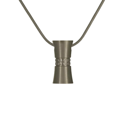 Hour Glass Pewter Pendant