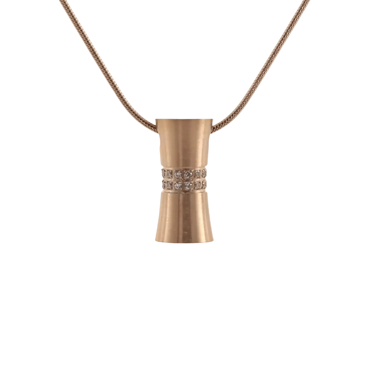 Hour Glass Rose Pendant