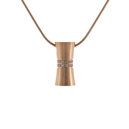 Hour Glass Rose Pendant