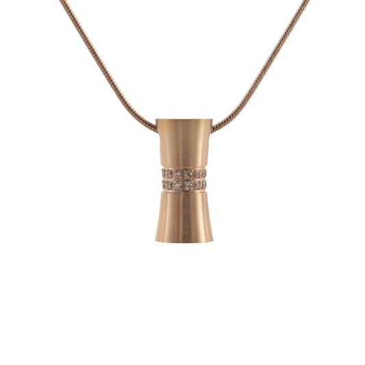 Hour Glass Rose Pendant