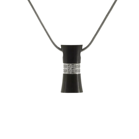 Hour Glass Onyx Pendant