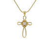 Infinity Cross Bronze Pendant