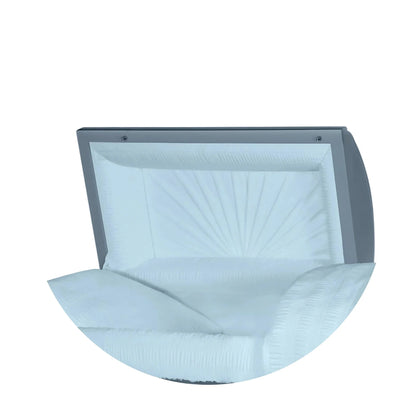 Jupiter XL | Light Blue Steel Oversize Casket with Light Blue Interior | 28", 29", 33", 36"