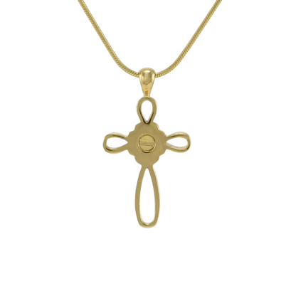 Infinity Cross Bronze Pendant