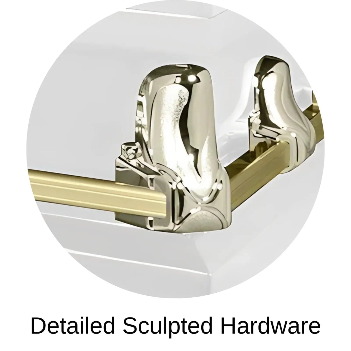 Detailed Sculpted Hardware Of Titan Orion Series Casket
