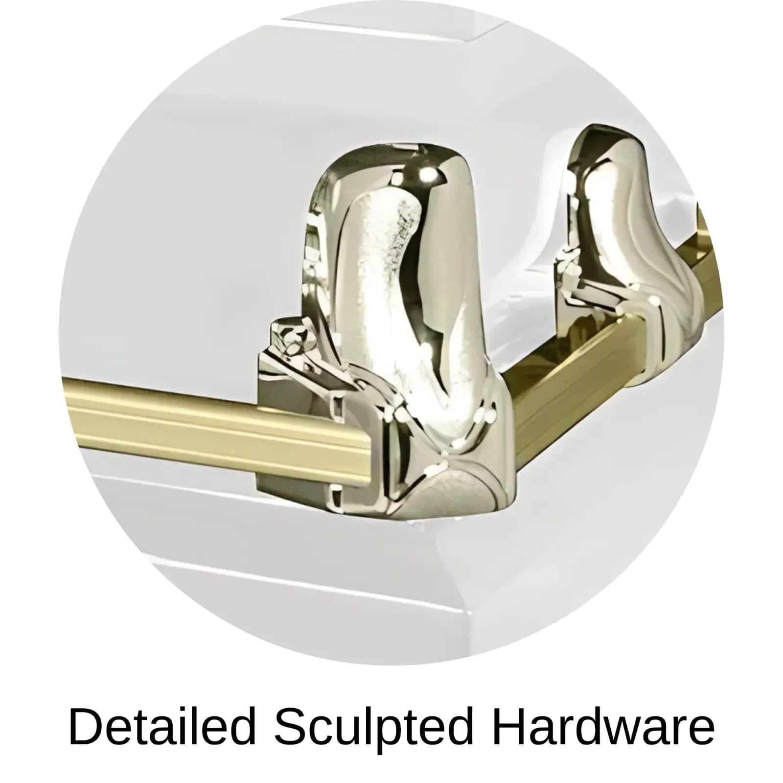 Detailed Sculpted Hardware Of Titan Orion Series Casket