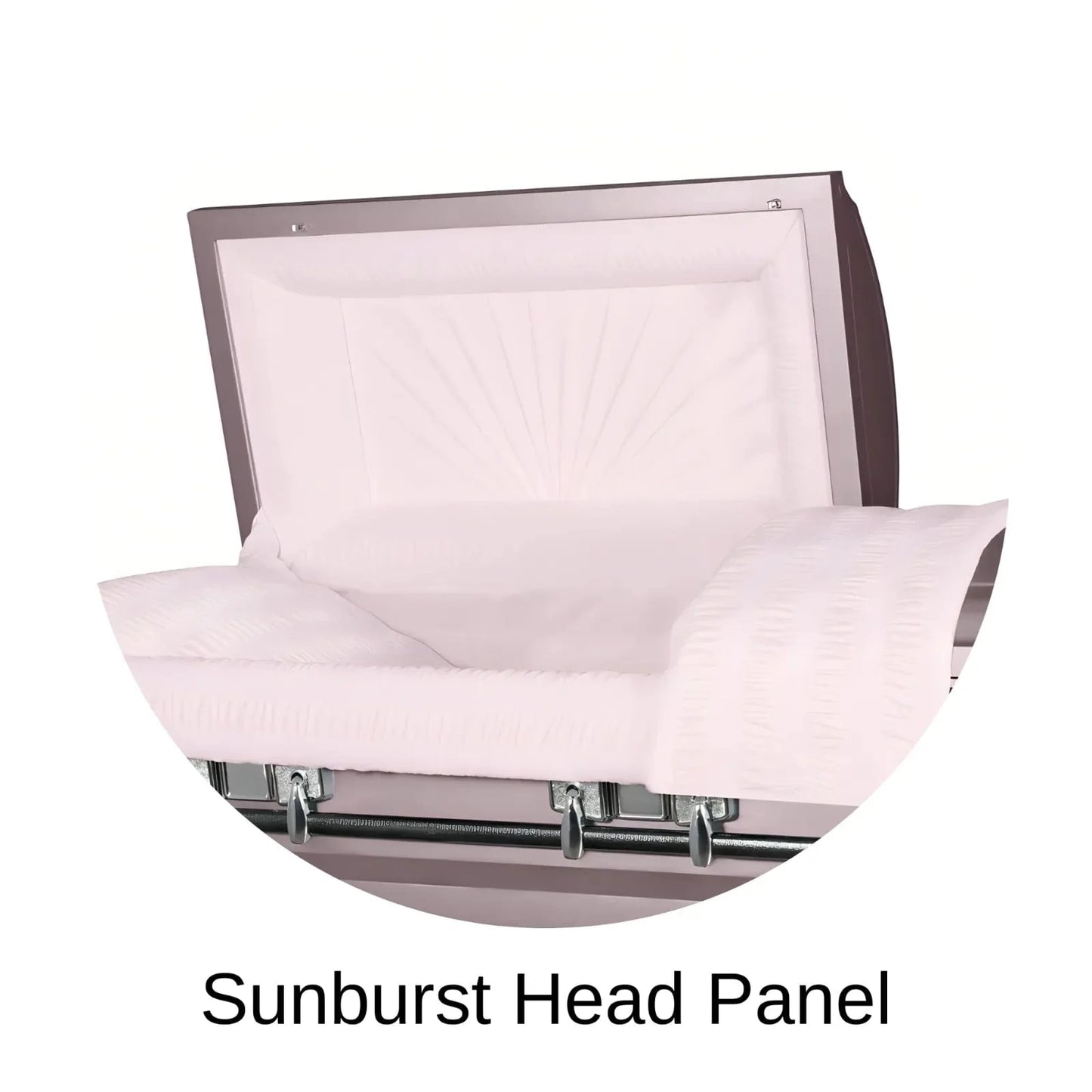 Sunburst Head Panel Of Titan Atlas XL Series Casket 