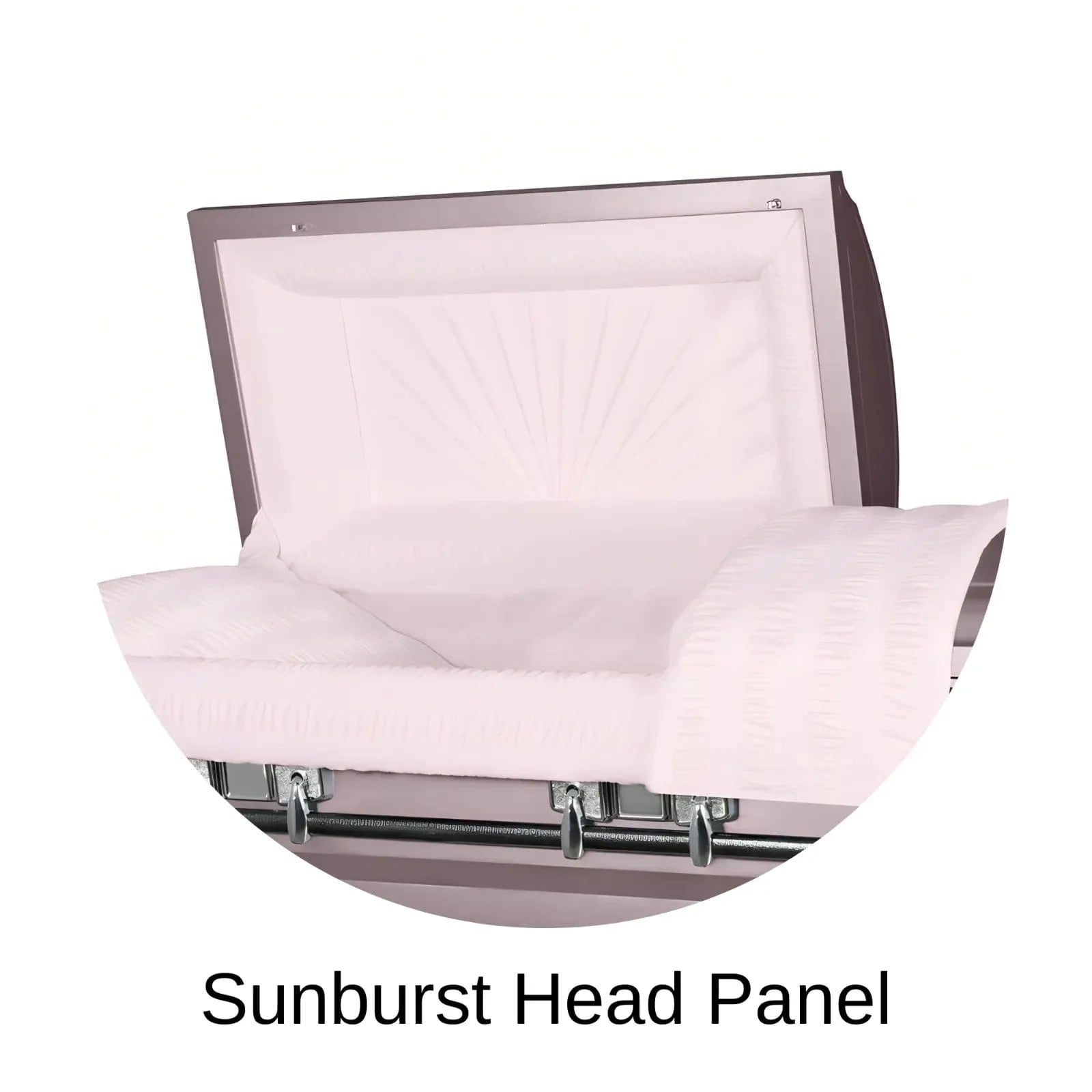 Sunburst Head Panel Of Titan Atlas XL Series Casket 