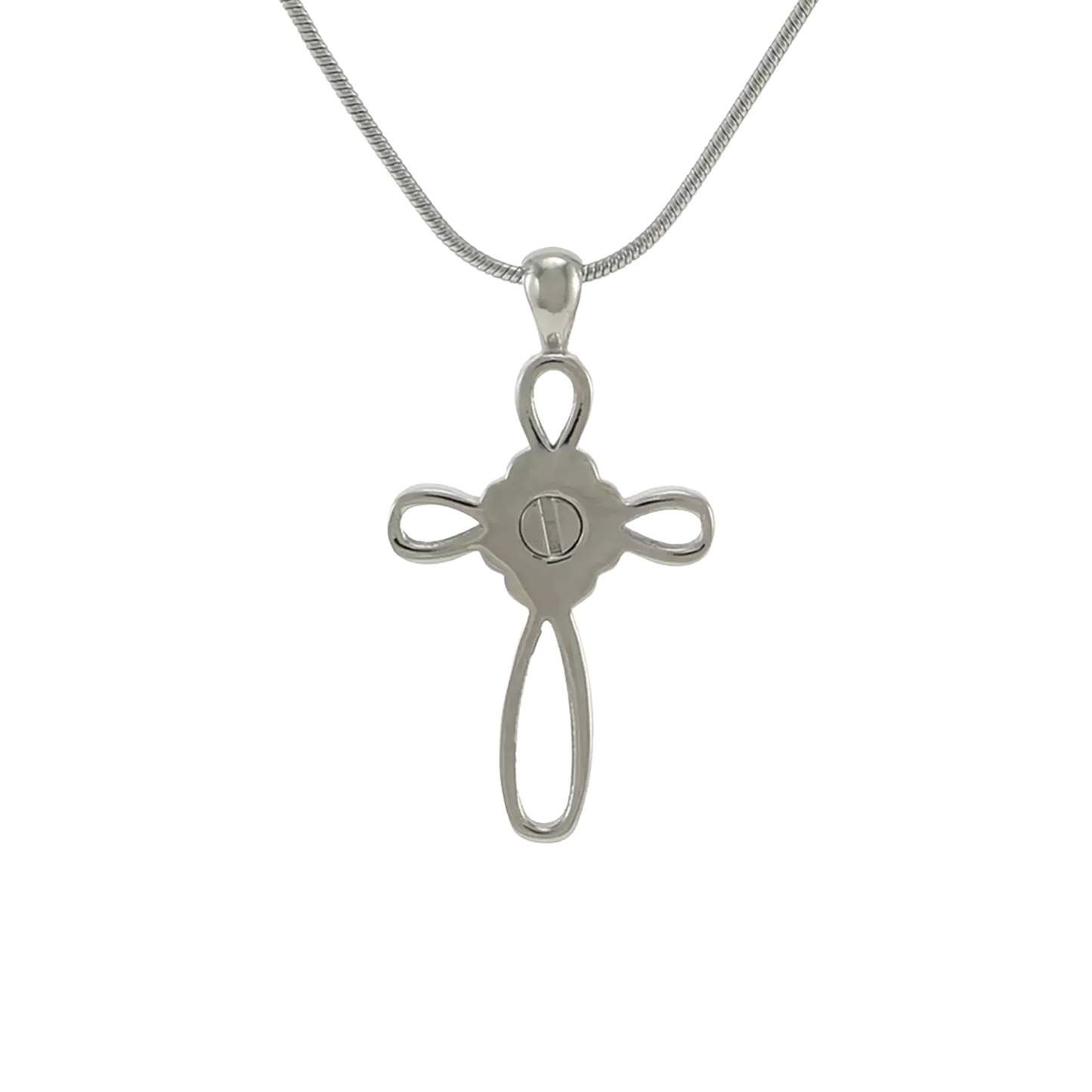 Infinity Cross Pewter Pendant