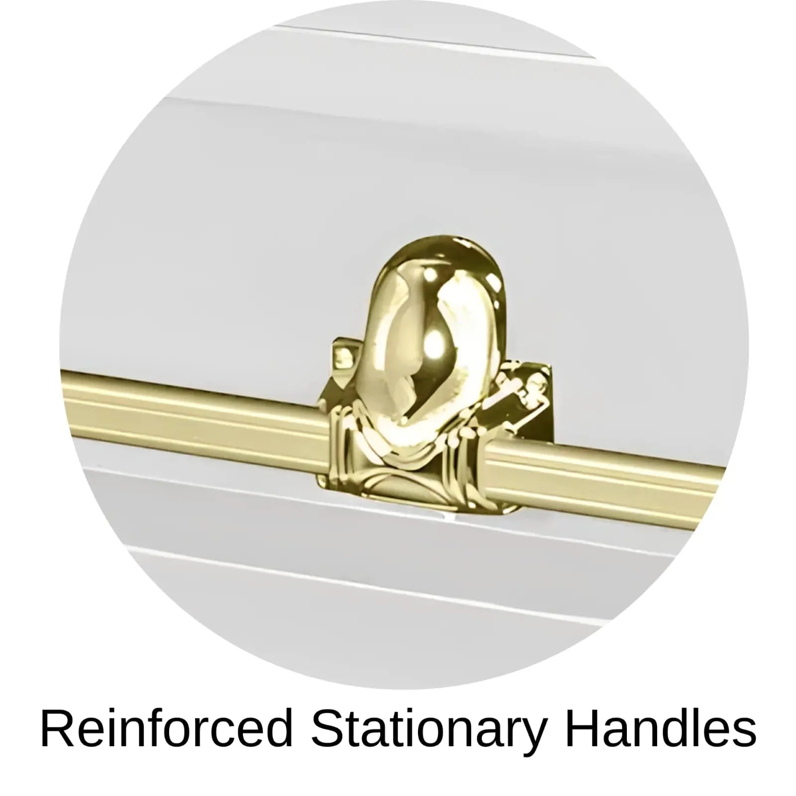 Reinforced Stationary Handles Of Titan Orion Series Casket