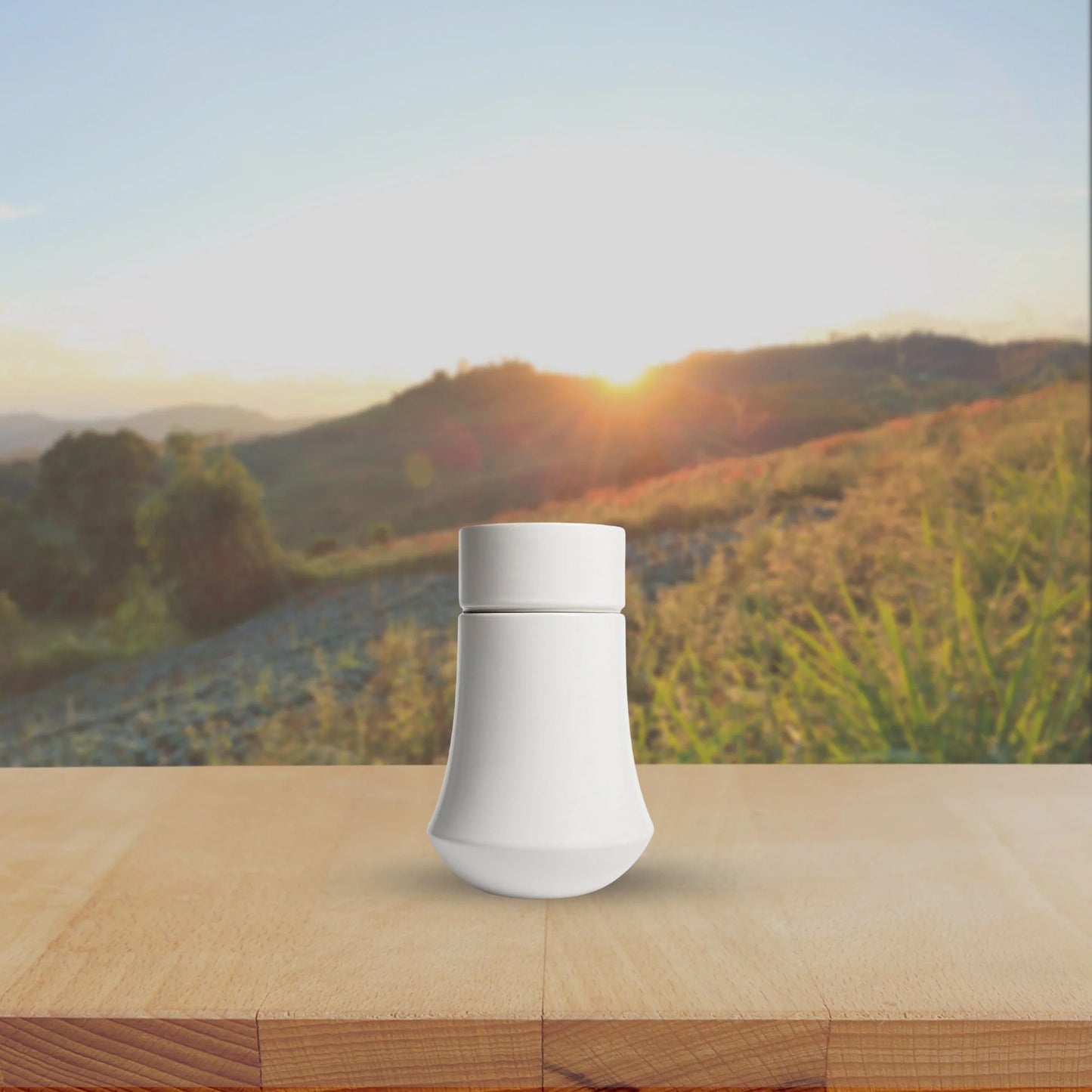 Emblem Ceramic Urn | Soft White Keepsake Urn