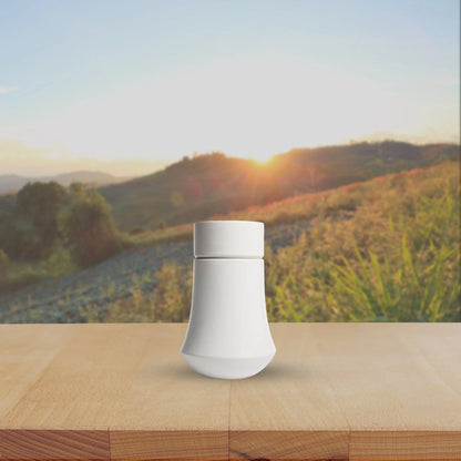 Emblem Ceramic Urn | Soft White Keepsake Urn