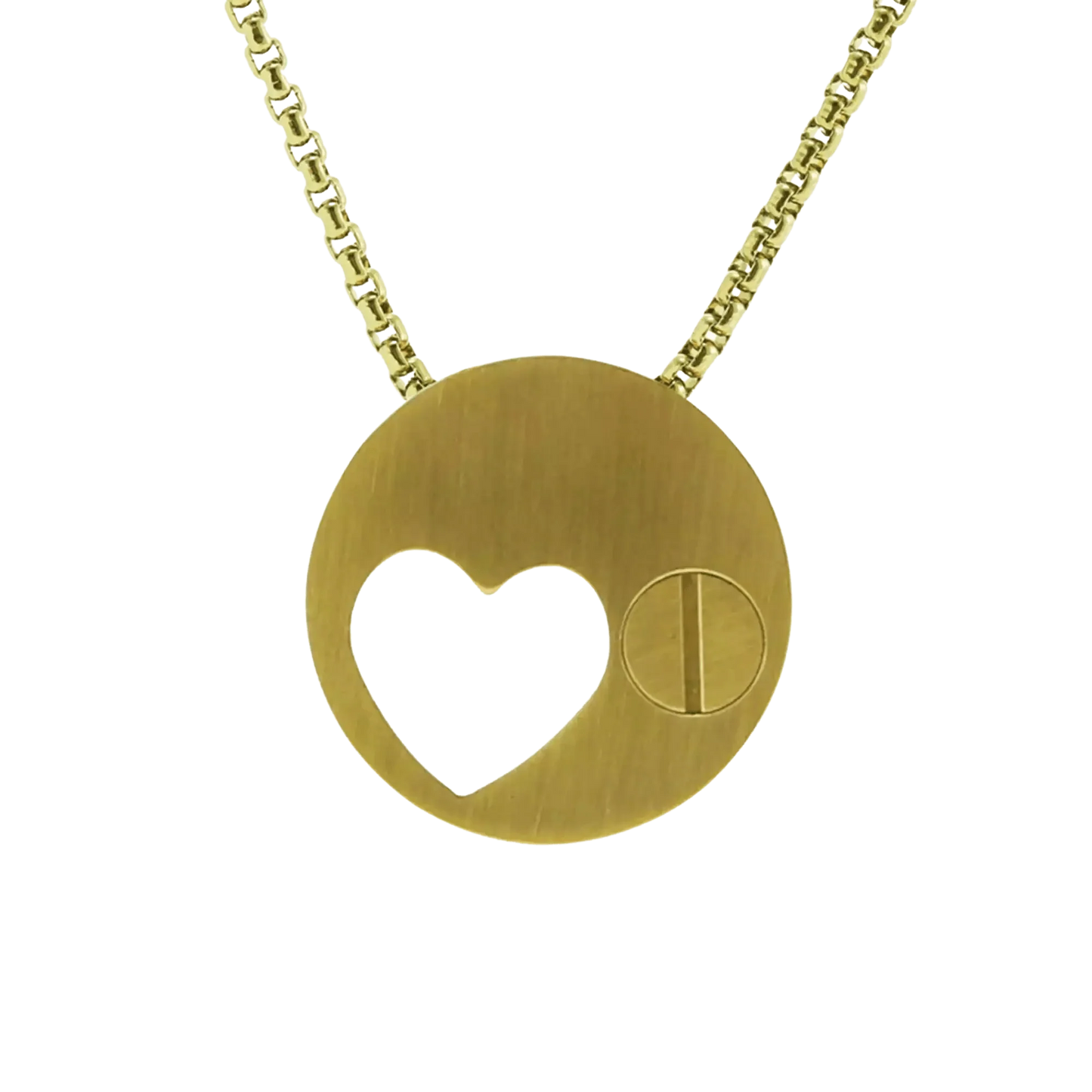 Bronze Eternity Heart Pendant