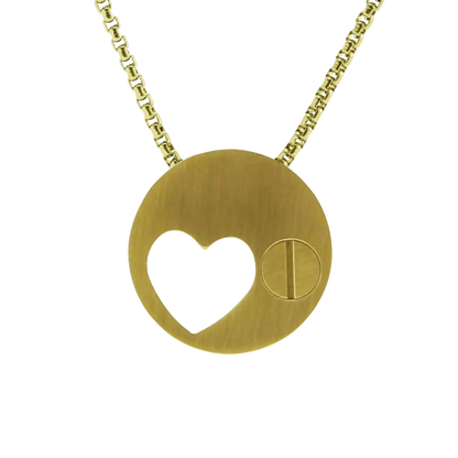 Bronze Eternity Heart Pendant