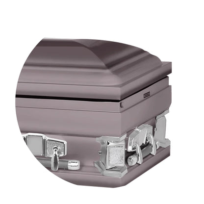 Jupiter XL | Orchid Steel Oversize Casket with Pink Interior | 28", 29", 33", 36"