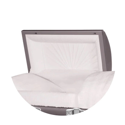 Everest Extra Long 7'2" | Orchid Steel Oversize Casket with Pink Interior | 28", 33"