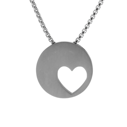 Pewter Eternity Heart Pendant