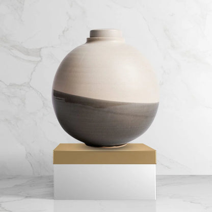 Solstice X Terra Noir | Soft White With Gray Moon Adult Urn