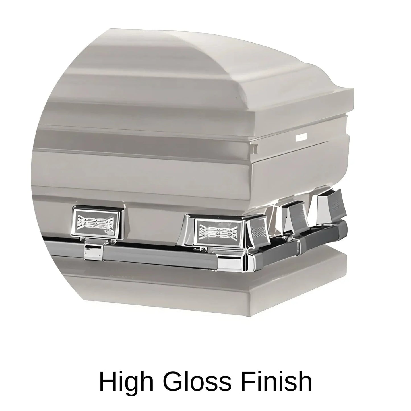 High Gloss Finish Of Titan Atlas XL Series Casket 