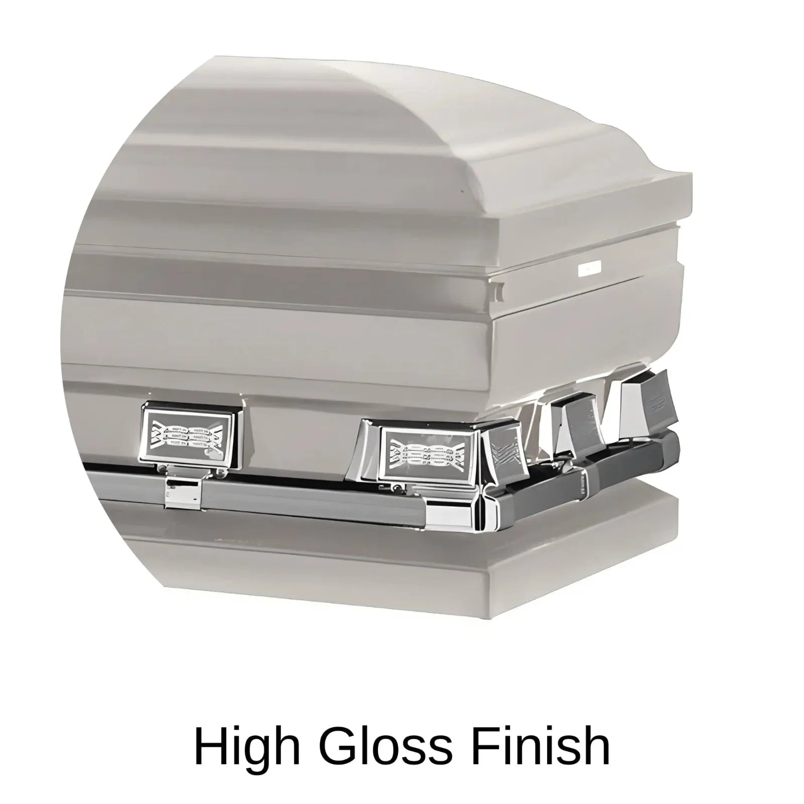 High Gloss Finish Of Titan Atlas XL Series Casket 
