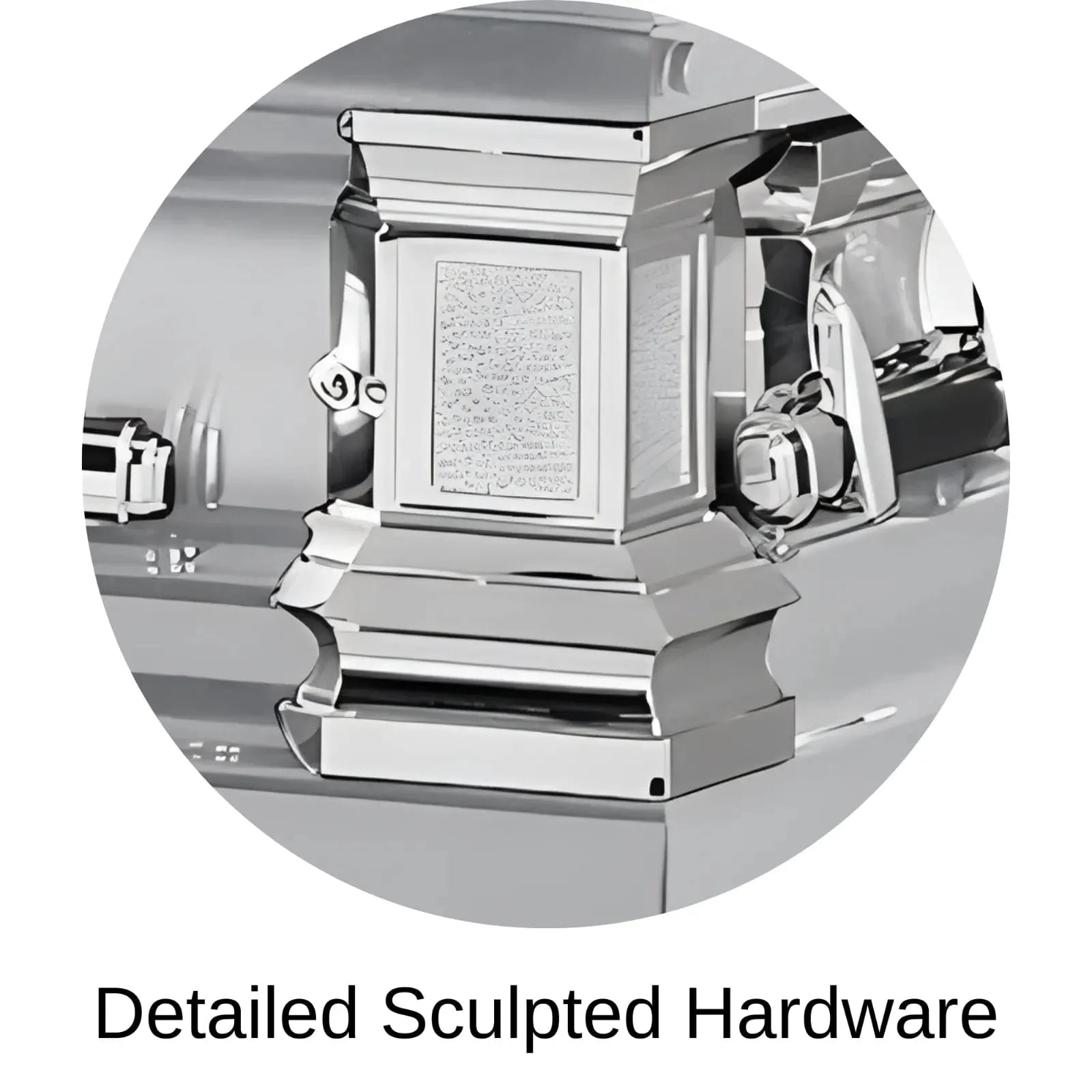 Detailed Sculpted Hardware Of Titan Era Series Casket 