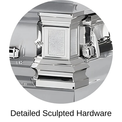 Detailed Sculpted Hardware Of Titan Era Series Casket 