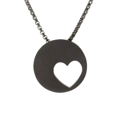 Slate Eternity Heart Pendant