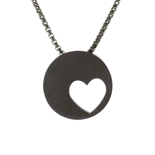 Slate Eternity Heart Pendant