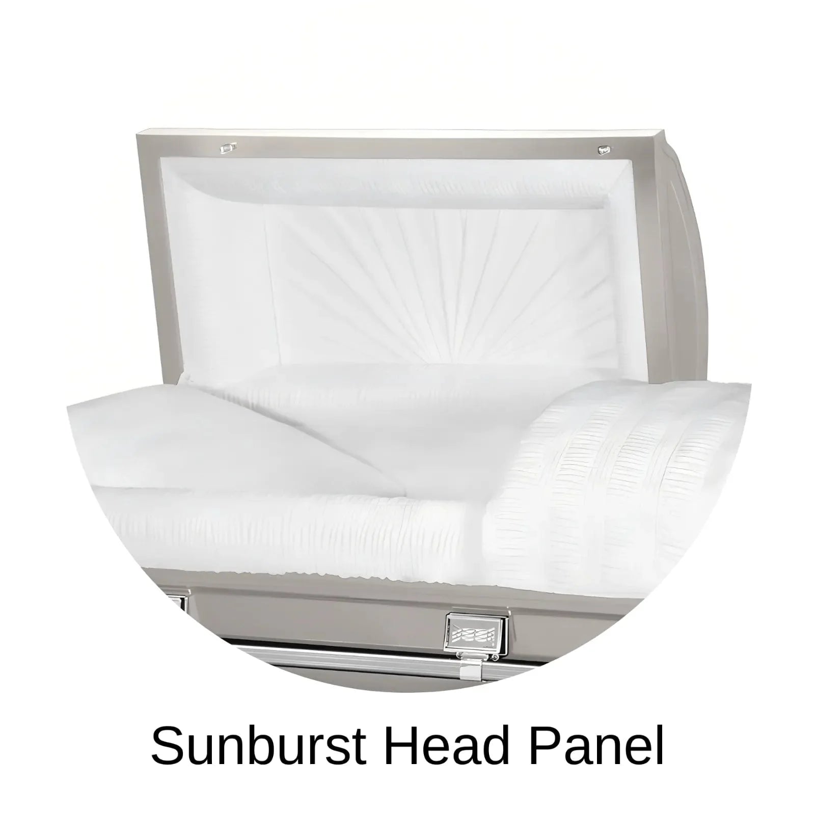 Sunburst Head Panel Of Titan Atlas XL Series Casket 