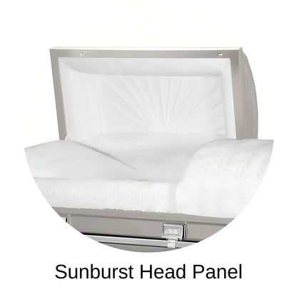 Sunburst Head Panel Of Titan Atlas XL Series Casket 