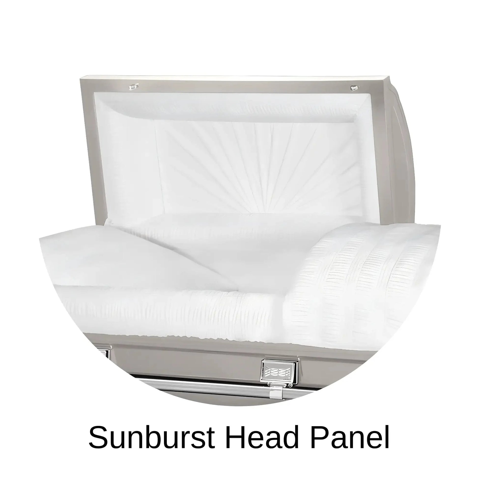 Sunburst Head Panel Of Titan Atlas XL Series Casket 